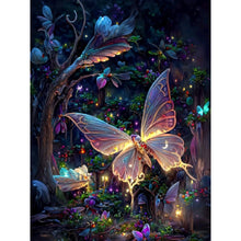 Load image into Gallery viewer, Diamond Painting - Full Round - fluorescent butterfly (35*45CM)