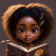 Load image into Gallery viewer, Diamond Painting - Full Round - black girl (30*30CM)