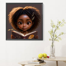 Load image into Gallery viewer, Diamond Painting - Full Round - black girl (30*30CM)