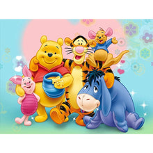 Load image into Gallery viewer, Diamond Painting - Full Round - winnie the pooh and friends (40*30CM)
