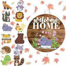 Load image into Gallery viewer, 12 PCS Interchangeable Diamond Painting Wall Decor Soft Magnetic Sticker(Animal)