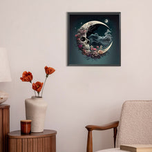 Load image into Gallery viewer, Diamond Painting - Full Round - Moon Skeleton (30*30CM)
