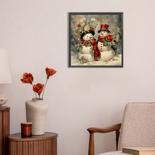 Load image into Gallery viewer, Diamond Painting - Full Round - Christmas snowman (30*30CM)