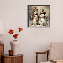 Load image into Gallery viewer, Diamond Painting - Full Round - Christmas snowman (30*30CM)