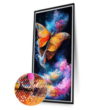 Load image into Gallery viewer, AB Diamond Painting - Full Round - colorful mist butterfly (40*70CM)