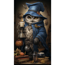 Load image into Gallery viewer, AB Diamond Painting - Full Round - Candlestick with owl (40*70CM)