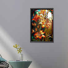 Load image into Gallery viewer, AB Diamond Painting - Full Round - Lily glass painting (40*60CM)