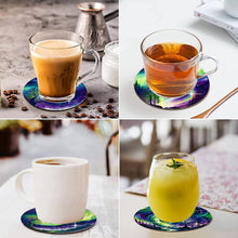 Load image into Gallery viewer, 8 PCS Wooden Diamond Painting Art Coasters Kits with Holder (Gorgeous Aurora)