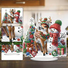 Load image into Gallery viewer, Xmas Snowman Round+Special Shape Diamond Painting Desktop Decor for Office Decor