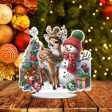 Load image into Gallery viewer, Xmas Snowman Round+Special Shape Diamond Painting Desktop Decor for Office Decor