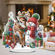 Load image into Gallery viewer, Xmas Snowman Round+Special Shape Diamond Painting Desktop Decor for Office Decor