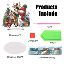 Load image into Gallery viewer, Xmas Snowman Round+Special Shape Diamond Painting Desktop Decor for Office Decor