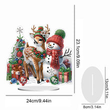 Load image into Gallery viewer, Xmas Snowman Round+Special Shape Diamond Painting Desktop Decor for Office Decor