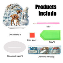 Load image into Gallery viewer, Xmas Snowman Round+Special Shape Diamond Painting Desktop Decor for Office Decor