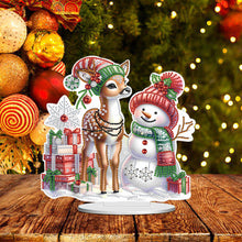 Load image into Gallery viewer, Xmas Snowman Round+Special Shape Diamond Painting Desktop Decor for Office Decor