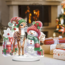 Load image into Gallery viewer, Xmas Snowman Round+Special Shape Diamond Painting Desktop Decor for Office Decor