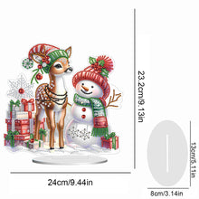 Load image into Gallery viewer, Xmas Snowman Round+Special Shape Diamond Painting Desktop Decor for Office Decor