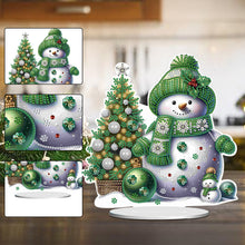 Load image into Gallery viewer, Xmas Snowman Round+Special Shape Diamond Painting Desktop Decor for Office Decor