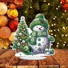 Load image into Gallery viewer, Xmas Snowman Round+Special Shape Diamond Painting Desktop Decor for Office Decor