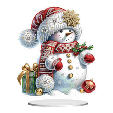 Load image into Gallery viewer, Xmas Snowman Round+Special Shape Diamond Painting Desktop Decor for Office Decor
