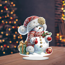 Load image into Gallery viewer, Xmas Snowman Round+Special Shape Diamond Painting Desktop Decor for Office Decor