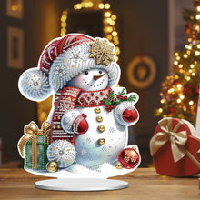 Load image into Gallery viewer, Xmas Snowman Round+Special Shape Diamond Painting Desktop Decor for Office Decor
