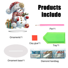 Load image into Gallery viewer, Xmas Snowman Round+Special Shape Diamond Painting Desktop Decor for Office Decor