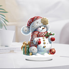 Load image into Gallery viewer, Xmas Snowman Round+Special Shape Diamond Painting Desktop Decor for Office Decor