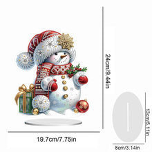 Load image into Gallery viewer, Xmas Snowman Round+Special Shape Diamond Painting Desktop Decor for Office Decor