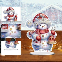 Load image into Gallery viewer, Xmas Snowman Round+Special Shape Diamond Painting Desktop Decor for Office Decor