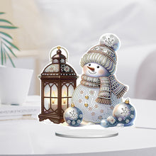 Load image into Gallery viewer, Xmas Snowman Round+Special Shape Diamond Painting Desktop Decor for Office Decor