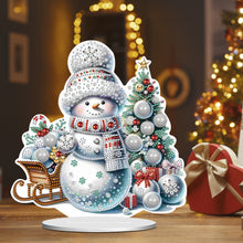Load image into Gallery viewer, Xmas Snowman Round+Special Shape Diamond Painting Desktop Decor for Office Decor