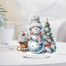 Load image into Gallery viewer, Xmas Snowman Round+Special Shape Diamond Painting Desktop Decor for Office Decor