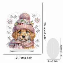Load image into Gallery viewer, Winter Dog DIY Diamond Painting Tabletop Ornaments Kit for Office Desktop Decor