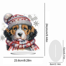 Load image into Gallery viewer, Winter Dog DIY Diamond Painting Tabletop Ornaments Kit for Office Desktop Decor