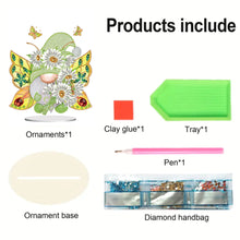 Load image into Gallery viewer, Butterfly Gnome Diamond Painting Desktop Ornaments Kit for Office Desktop Decor