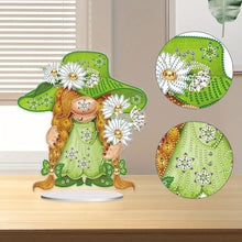 Load image into Gallery viewer, Garden Gnome DIY Diamond Painting Desktop Ornaments Kit for Office Desktop Decor