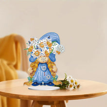 Load image into Gallery viewer, Garden Gnome DIY Diamond Painting Desktop Ornaments Kit for Office Desktop Decor
