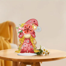 Load image into Gallery viewer, Garden Gnome DIY Diamond Painting Desktop Ornaments Kit for Office Desktop Decor