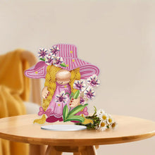 Load image into Gallery viewer, Garden Gnome DIY Diamond Painting Desktop Ornaments Kit for Office Desktop Decor