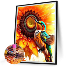 Load image into Gallery viewer, Diamond Painting - Full Round - Sunflowers and hummingbirds (30*40CM)