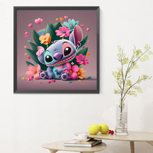 Load image into Gallery viewer, Diamond Painting - Full Round - Flowers and Stitch (30*30CM)