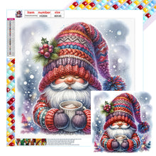 Load image into Gallery viewer, Diamond Painting - Full Round - dwarf drinking coffee (40*40CM)