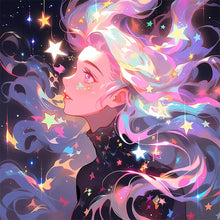Load image into Gallery viewer, AB Diamond Painting - Full Round - starlight girl (40*40CM)
