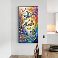 Load image into Gallery viewer, Diamond Painting - Full Round - flying butterflies (40*70CM)