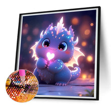 Load image into Gallery viewer, Diamond Painting - Full Round - Glowing little dinosaur (30*30CM)