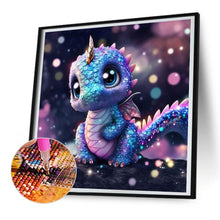 Load image into Gallery viewer, Diamond Painting - Full Round - Glowing little dinosaur (30*30CM)