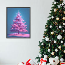Load image into Gallery viewer, Diamond Painting - Full Round - purple light christmas tree (30*40CM)