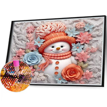 Load image into Gallery viewer, Diamond Painting - Full Round - snowman (40*35CM)