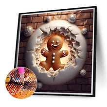Load image into Gallery viewer, Diamond Painting - Full Round - gingerbread Man (40*40CM)
